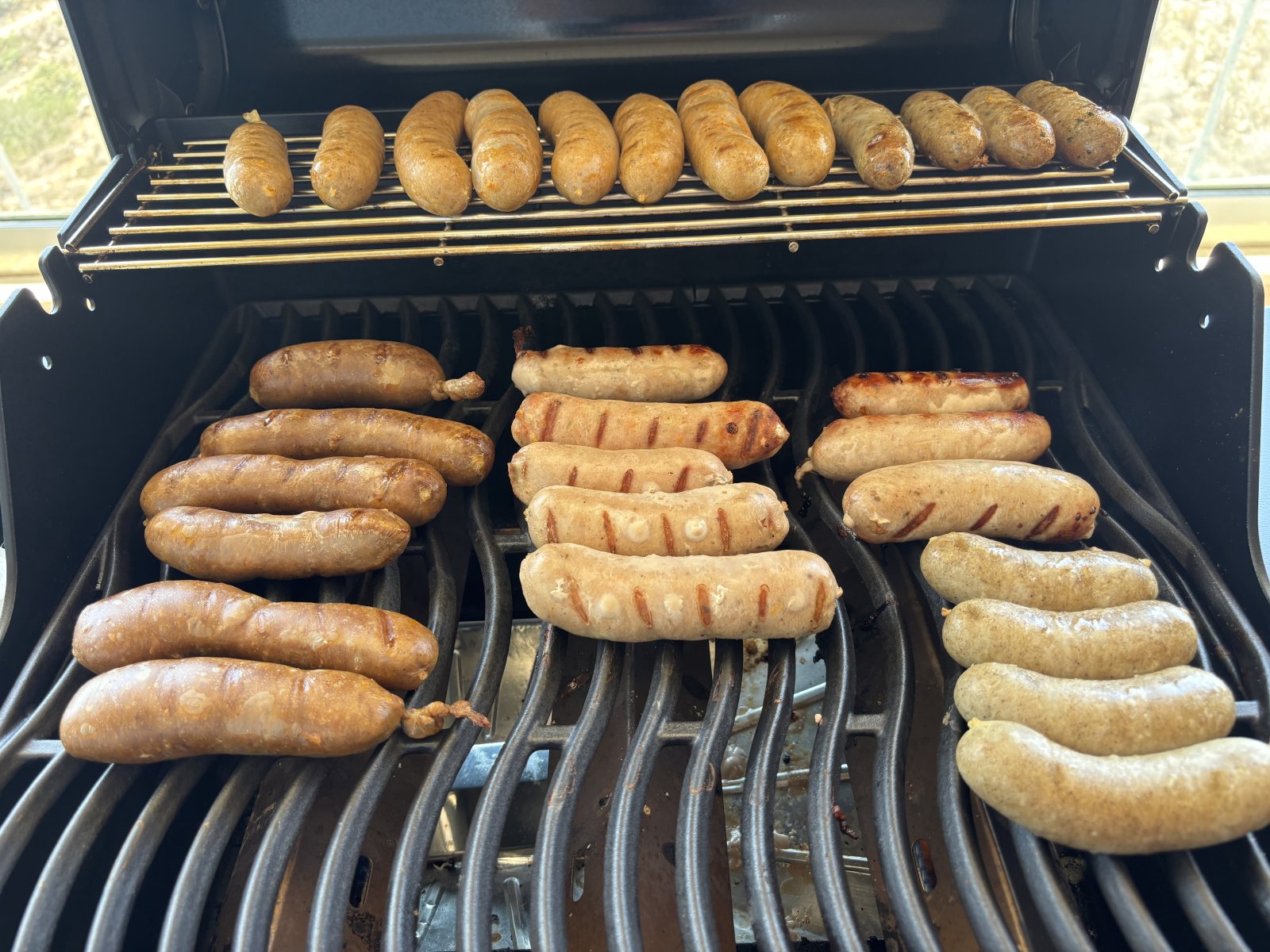 Grilling Sausages