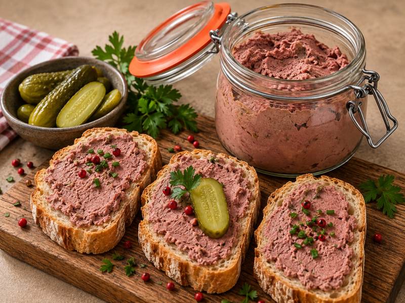 Bavarian Bierleberwurst – Creamy Liver Sausage with Dark Beer