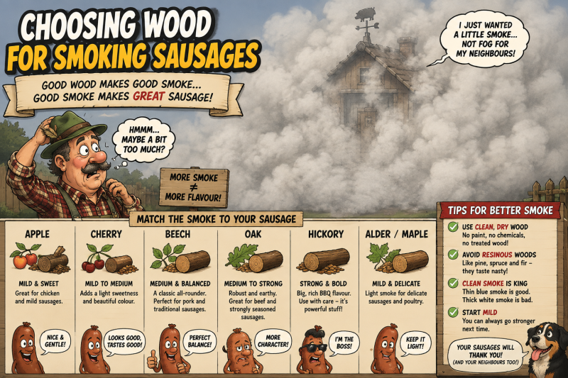 Choosing Wood for Smoking SausagesChoosing Wood for Smoking Sausages