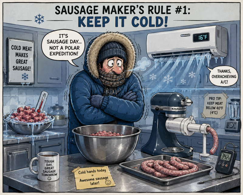 Cold illustration