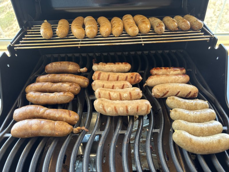 Grilling Sausages