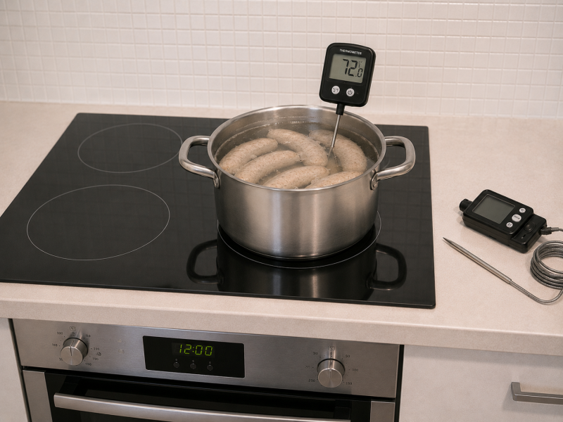 Poaching sausages